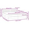 vidaXL Box Spring легло с матраци Тъмнозелено 180x210 cm кадифе