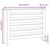vidaXL Капак за радиатор, дъб сонома, 104x20x82 см, инженерно дърво