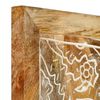 vidaXL Ръчно резбовани стенни панели 2 бр манго масив 60x60x2,5 см