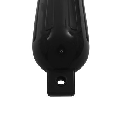 vidaXL Фендери за лодка, 4 бр, черни, 51x14 см, PVC