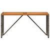 vidaXL Маса за открито Сив 80 x 40 x 40 cm Стомана и полиратан