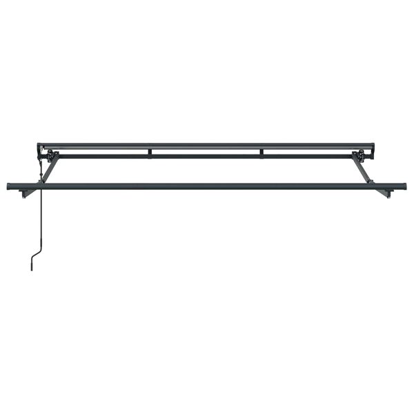 vidaXL Електрически разтегателен навес Жълто, оранжево и бяло