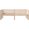 vidaXL Дневно легло без матрак, 90x190 см, борово дърво масив
