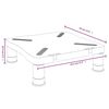 vidaXL Поставка за монитор, черна, 33,5x34x10,5 см