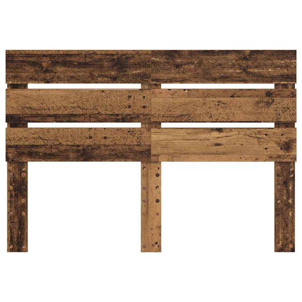 vidaXL Облегалка за глава с таблото Старо дърво 150 cm Инженерно дърво