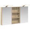 vidaXL Комплект шкафове за баня 3 бр. 90 x 10,5 x 50 см