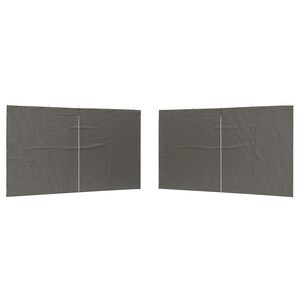 vidaXL Стена на палатка за парти 2 бр. 400 x 195 см Антрацит