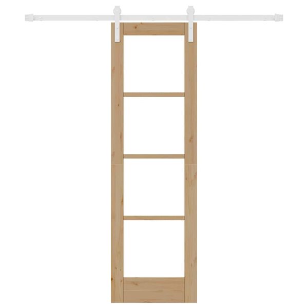 vidaXL Преплъзваща се врата ORKDAL Естествен 61 x 198,5 см