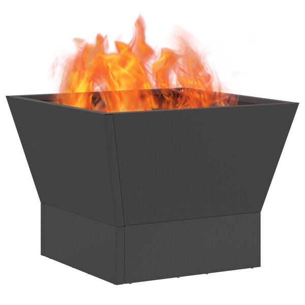 vidaXL Огнище Черно 40 x 40 x 35 cm Стомана