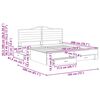 vidaXL Рамка за легло Сонома дъб 180 x 200 cm Инженерно дърво