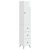 vidaXL Комплект шкафове 2 pcs Бял гланц 34,5 x 34,5 x 90 см