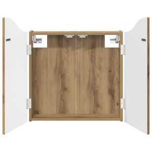 vidaXL Кабинет за дартборд Дъб артизан 56 x 12 x 63 см