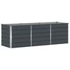 vidaXL Кашпа Антрацит 240 x 80 x 75 см Стомана