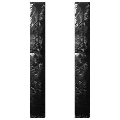 vidaXL Калъфи за чадъри, 2 бр, с цип, PE, 200 см