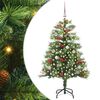 vidaXL С изкуствено коледно дърво 150 LED светодиода Топло бяло Зелено