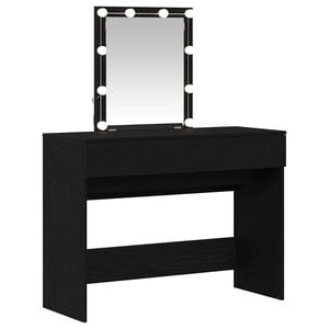 vidaXL Тоалетка Черния дъб 100 x 40 x 130 см Инженерно дърво