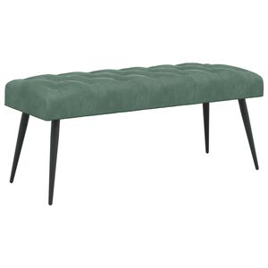vidaXL Пейка с копчета Морско зелено 110 x 40 x 46 cm Кадифе