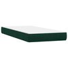 vidaXL Box Spring легло с матрак Тъмнозелено 90x220 cm Кадифе