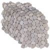 vidaXL Плочки от камъчета Таупе 30 x 30 cm Речни камъчета