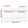 vidaXL Ограда от летви, 180x100 см, импрегниран бор масив