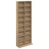 vidaXL Кабинет за CD Дъб артизан 65 x 23,5 x 175 см