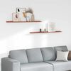 vidaXL Стенен рафт с рафт 2 pcs Червено 115 x 9 x 3 cm Инженерно дърво
