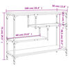 vidaXL Конзолна маса, кафяв дъб, 100x30x75 см, инженерно дърво