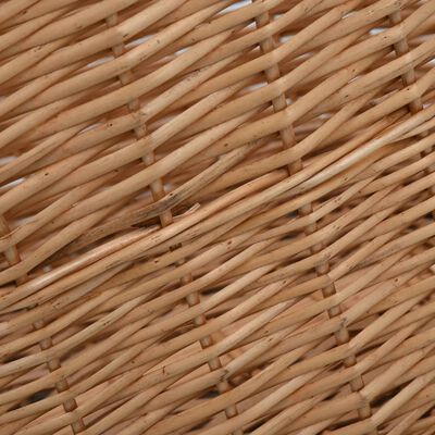 vidaXL Кошница за дърва за огрев с дръжки 78x54x34 см естествена върба