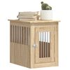 vidaXL Клетка за куче мебел, сонома дъб, 45x62x59 см, инженерно дърво