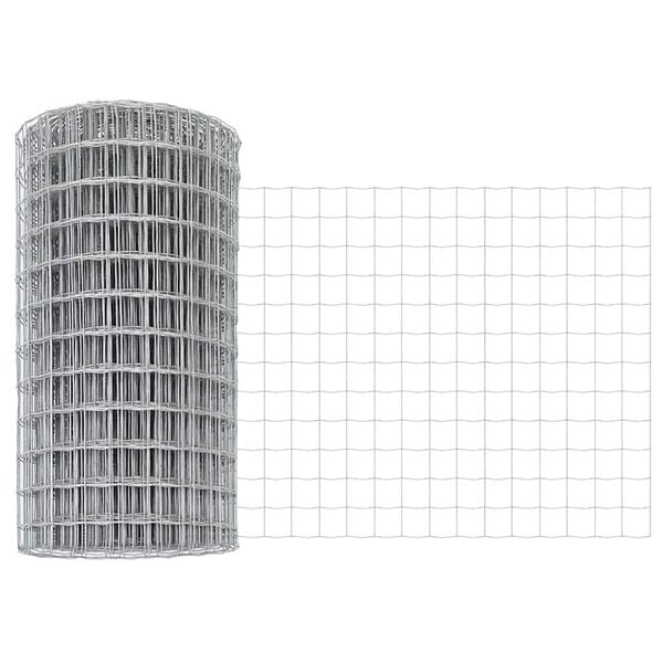 vidaXL Европейска ограда 0,4 x 25 м Желязо с PVC покритие