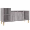 vidaXL ТВ шкаф, сив сонома, 100x35x55 см, инженерно дърво