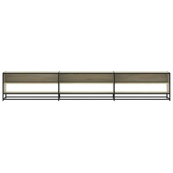 vidaXL ТВ шкаф, сонома дъб, 270x40x46 см, инженерно дърво