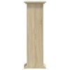 vidaXL Поставка за растения, сонома дъб, 33x33x100 см, инженерно дърво