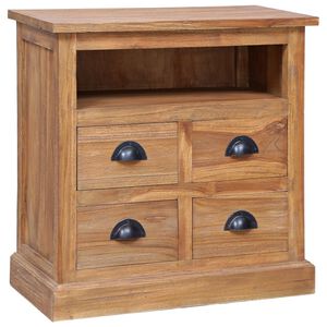 vidaXL Страничен шкаф, 60x30x60 см, тиково дърво масив