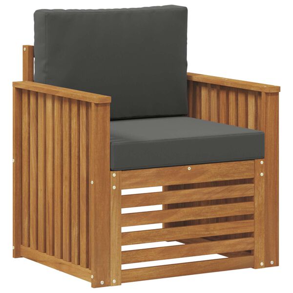 vidaXL Комплект дивани за открито Естествен 71 x 63 x 73 см