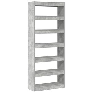 vidaXL Шкаф за книги 6 нива 80 x 30 x 198 см Инженерна дървесина