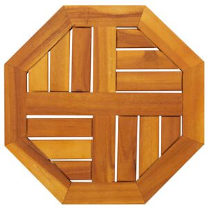 vidaXL Плот за маса 40x40x2 см осмоъгълен масивна дървесина акация