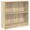vidaXL Шкаф за книги Сонома Дъб 80x24x75 cm Инженерна дървесина