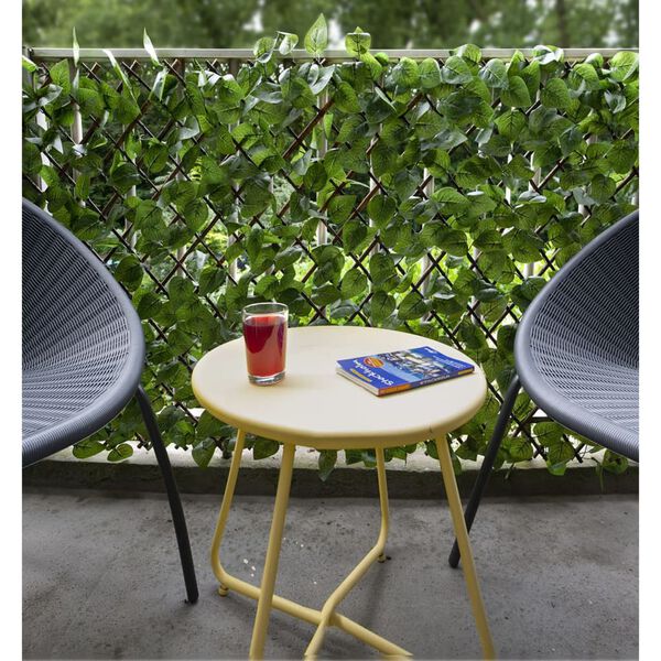 Nature Градинска решетка с лаврова палма, 90x180 см, зелени листа