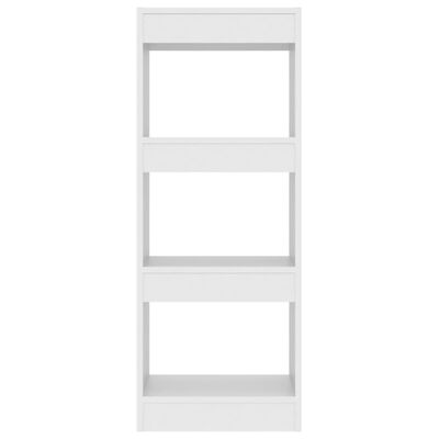 vidaXL Библиотека/разделител за стая, бяла, 40x30x103 см, ПДЧ