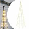 vidaXL LED коледна елха 550 LED топло бяло 300 см