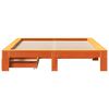 vidaXL Рамка за легло без матрак, восъчнокафяв, 140x200 см, бор масив