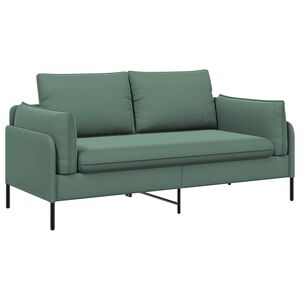 vidaXL Двуместна софа Морско зелено 188 x 81 x 89 см Кадифе