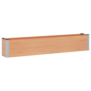 vidaXL Градинска повдигната леха Кафяво 200 x 30 x 36 см