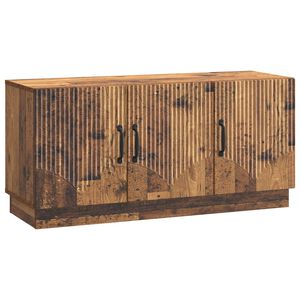 vidaXL ТВ шкаф Старо дърво 99 x 34,5 x 47 см Инженерна дървесина