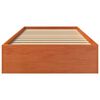 vidaXL Рамка за легло без матрак, восъчнокафяво, 90x200 см, бор масив
