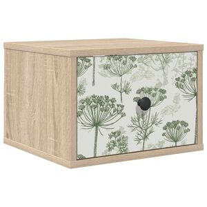 vidaXL Стенен шкаф за нощно шкафче GOTHA Дъб сонома 36 x 33 x 25 см