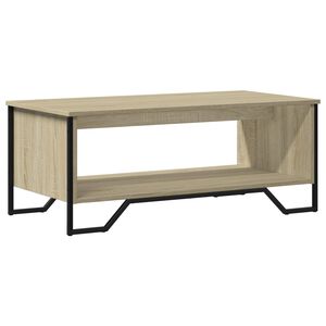 vidaXL Кафе маса, дъб сонома, 100x51x40 см, инженерно дърво