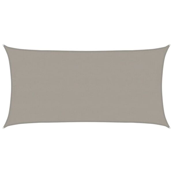 vidaXL Платно-сенник, 160 г/м&sup2;, правоъгълно, светлосиво, 4x7 м, HDPE