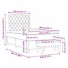 vidaXL Легло с пружинирана основа Тъмен зелен 120 x 200 cm Кадифе